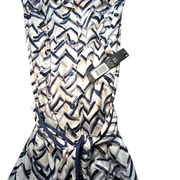 NWT! Nic+Zoe Lookout Shirt Dress White Multi Women's Size XS‎ | MSRP  $198 - Picture 4 of 12